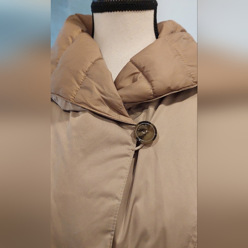 Tahari Women's Tan Puffer Jacket - Picture 6 of 14